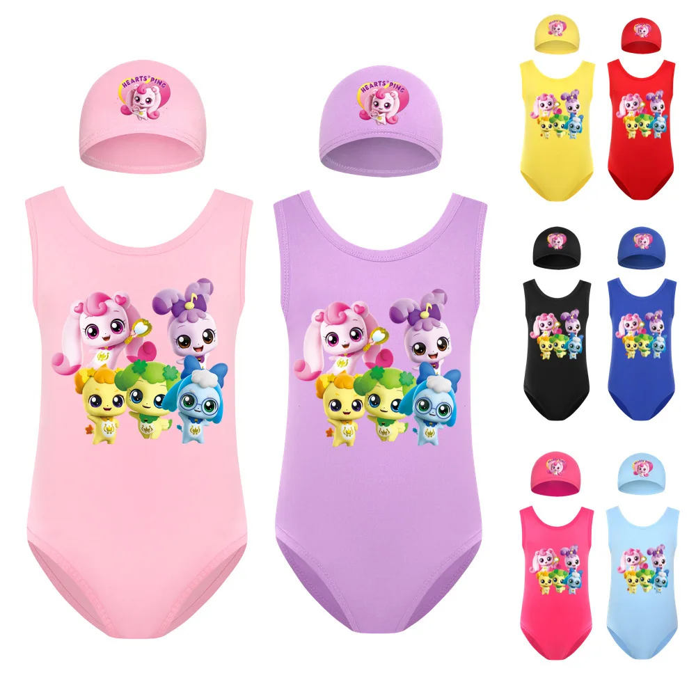 

Baby Girl 매우 귀엽다 Clothing Ruffle Sleeve Bikini One-Piece Swimwear Girls Swimsuit Bathing Beach Costume CHACHA PING Clothes Sets