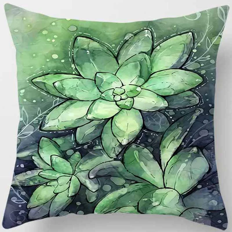 Различные растения и цветы супермягкий Бархатный Чехол для диванной подушки