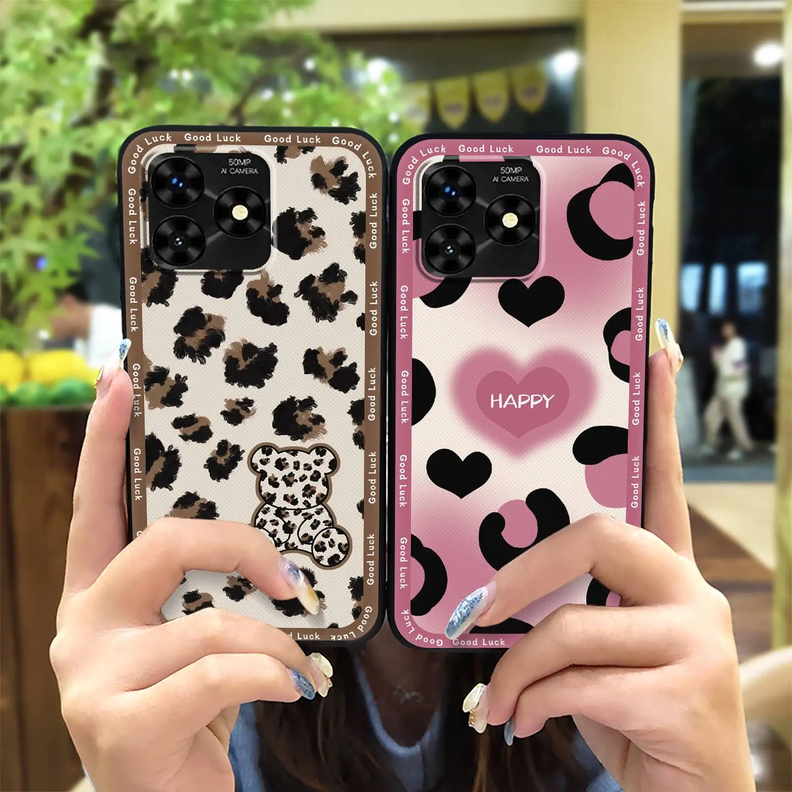 Мягкая задняя крышка для UMIDIGI G5 Mecha Противоударная с мультяшным рисунком полная