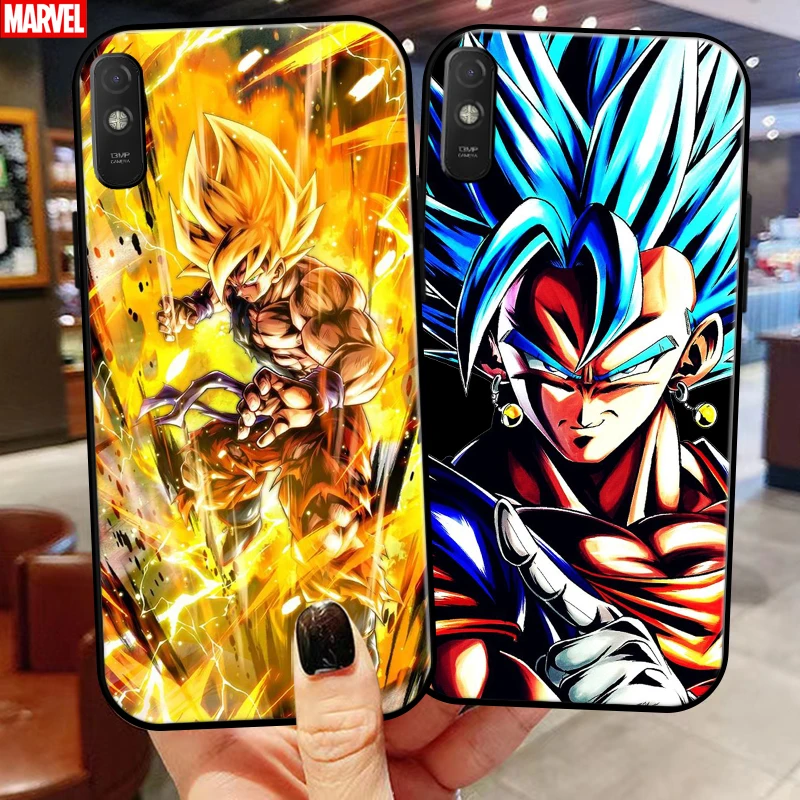 

Goku Dragon Ball For Xiaomi Redmi 9A 9AT 6.53 Inch Phone Case Back Liquid Silicon Soft Black Silicone Cover Funda