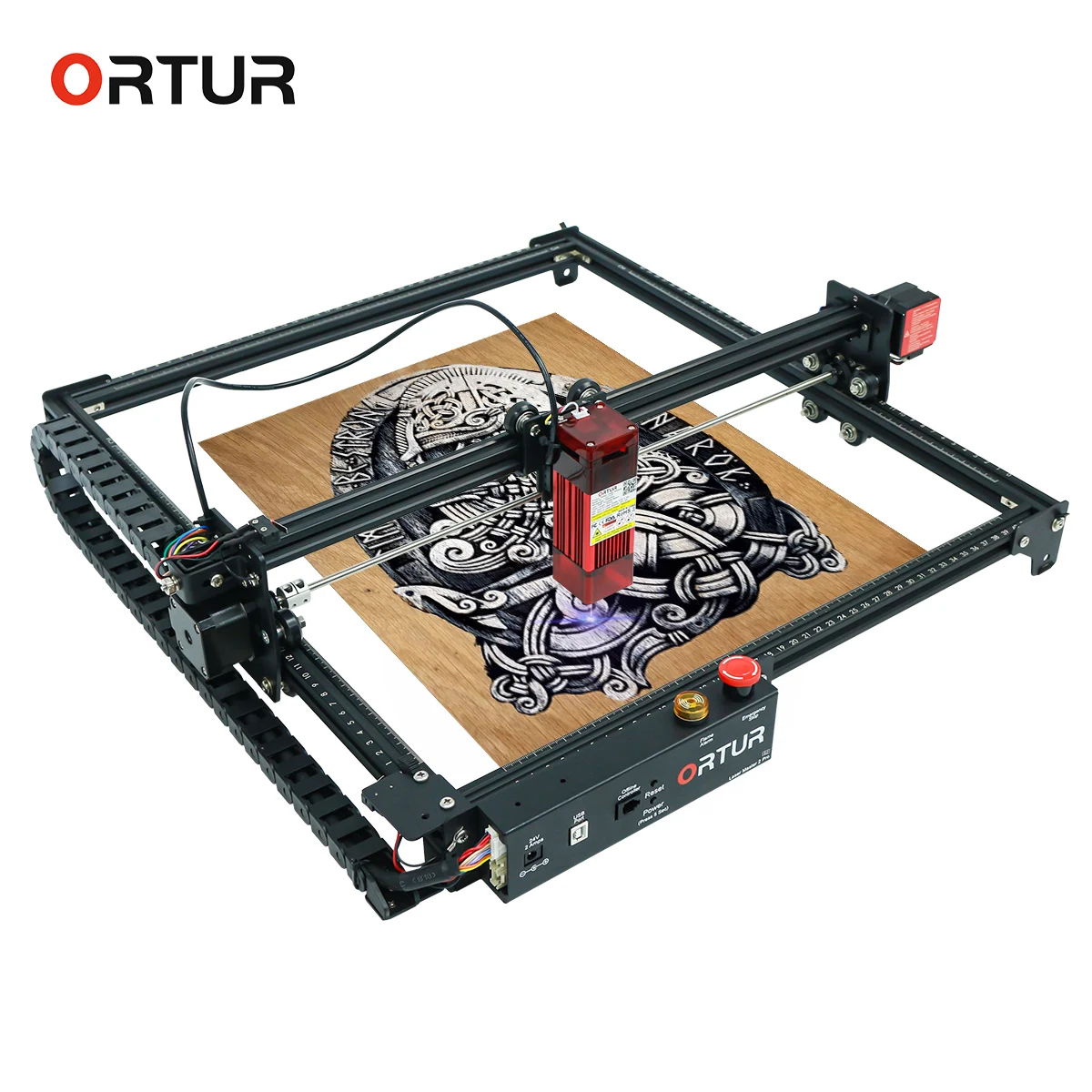 

ORTUR Laser Master 2 Pro S2 Compresed Spot CNC 32-bit Motherboard LaserGRBL(LightBurn) New Eye Protection Fixed-Focus 400×400mm