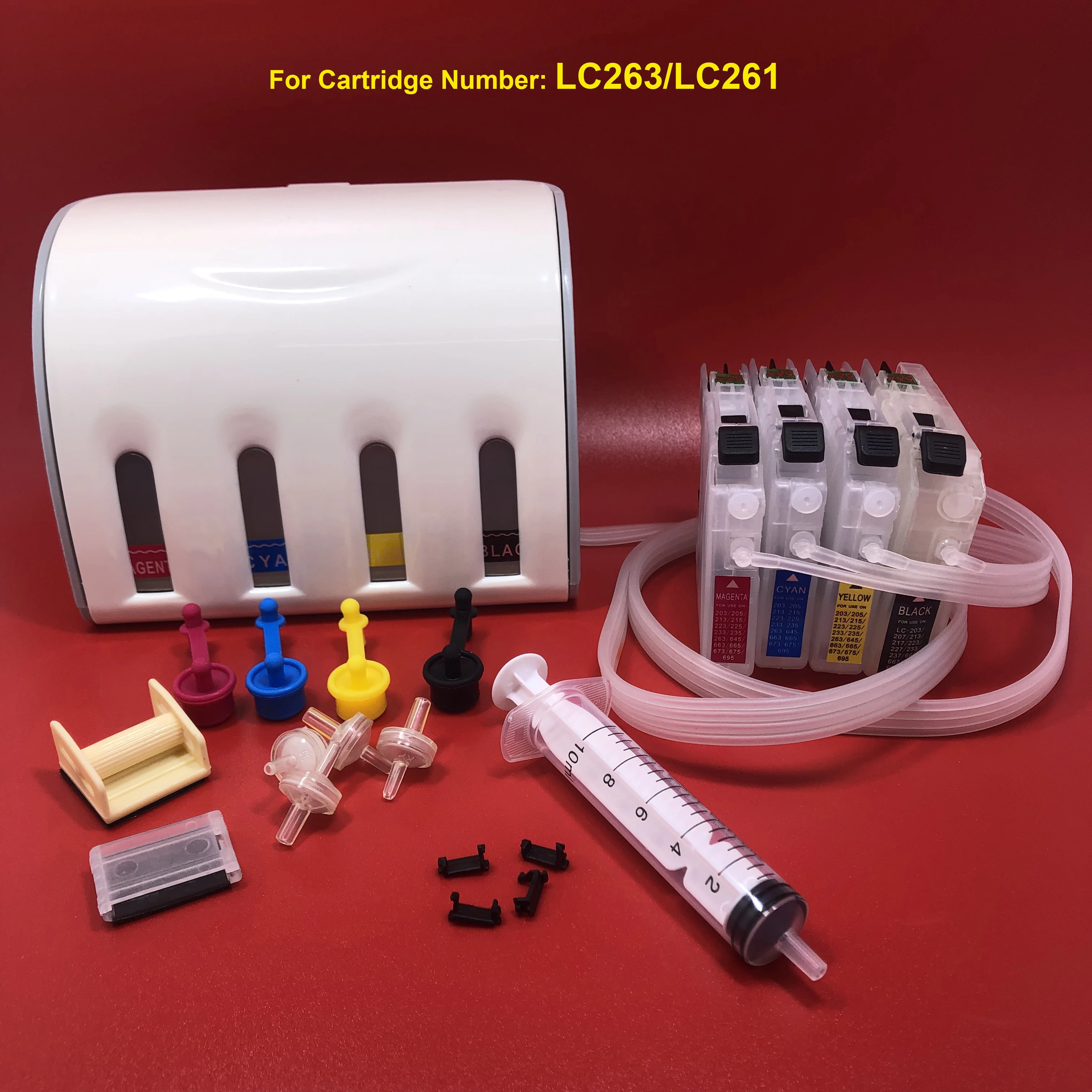 

LC263 LC261 CISS Ink Cartridge with Auto Reset Chip for Brother DCP-J562DW MFC-J480DW MFC-J680DW MFC-J880DW Printer