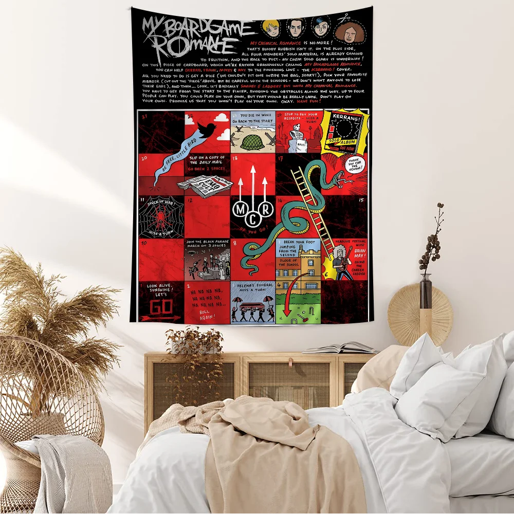 M-My C-Chemical R-Romance Band мультяшный гобелен украшение дома хиппи богемное гадание