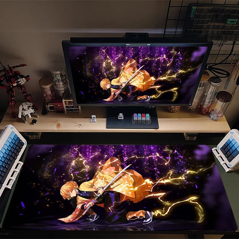 

Mouse Pad Demon Slayer Large Gamer XXL Keyboard Desk Mouse Mat 900x400cm Carpet Rubber Tapis Anime Gaming Notbook For CSGO LOL