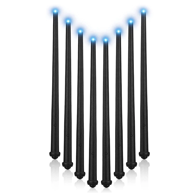 

8 Pieces Light Up Wand Magic Light and Sound Toy Wizard Wands, Illuminating Wand, Party Costume Accessory