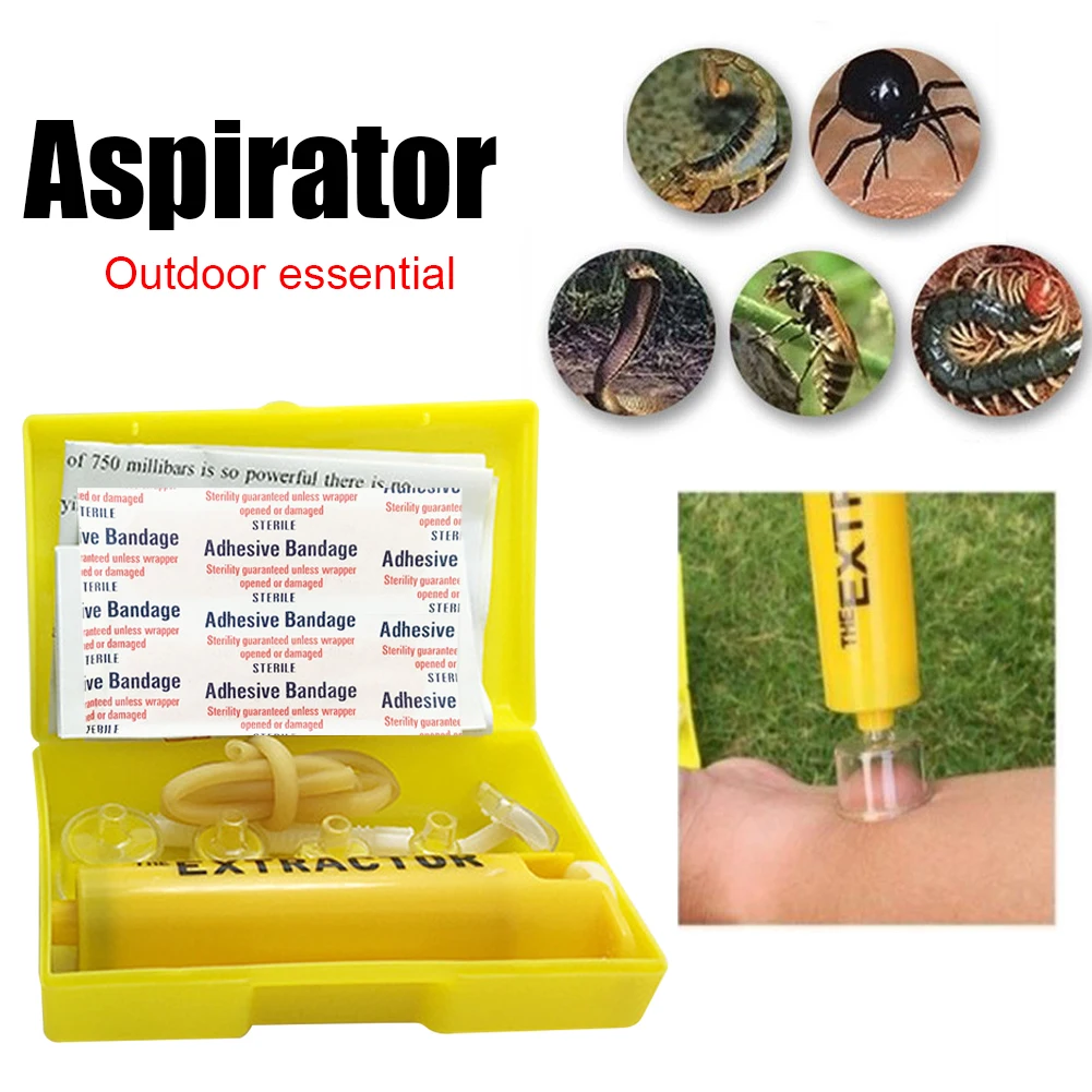 

Outdoor Venom Extractor Insect Snake Bite Vacuum Suction Pump Emergency Poisons Extractor Camping Hiking First Aid Tools