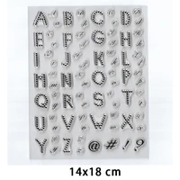 letter and plants clear stamp for diy scrapbooking card fairy transparent rubber stamps making photo album crafts template