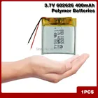 602626 400mah Lipo cells 3,7 V литиевая полимерная аккумуляторная батарея для MP3 MP4 GPS автомобильный рекордер Bluetooth гарнитура