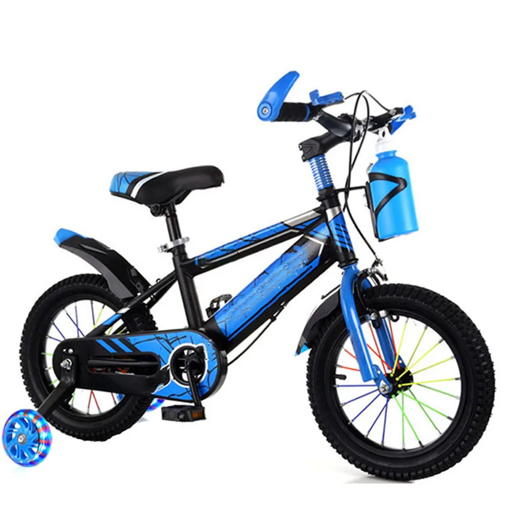 

12-дюймовый детский велосипед для мальчиков и девочек, велосипед с рамой из высокоуглеродистой стали, Нескользящие шины, расширенный задний тормоз, чувствительный и безопасный