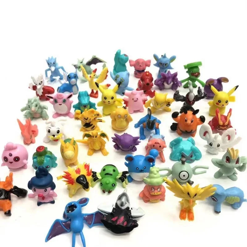 

24/144Pcs Mini Pokemon Anime Action Figure 2-3CM Not Repeating Figures Decor Model Toy Pikachu Collect Dolls Birthday Kids Gift