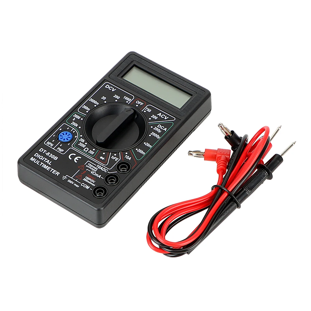 

Multimeter DT-830B LCD Auto Range Digital Voltmeter Ohmmeter Volt Tester Analysis Instrument
