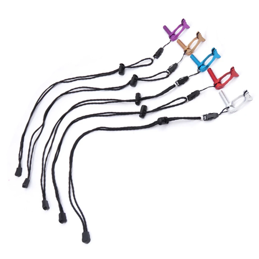 

Swimming Diving Nose Clip Nonslip Aluminum Alloy Nose Clip For Water Sports With Anti Lost Strap 5Colors Optional
