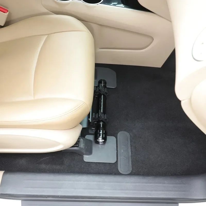 Фото Для Nissan Pathfinder 2013-2018 алюминиевый сплав черный автомобильный держатель фонарика под сиденьем кронштейн интерьерные автомобильные аксессуары №1
