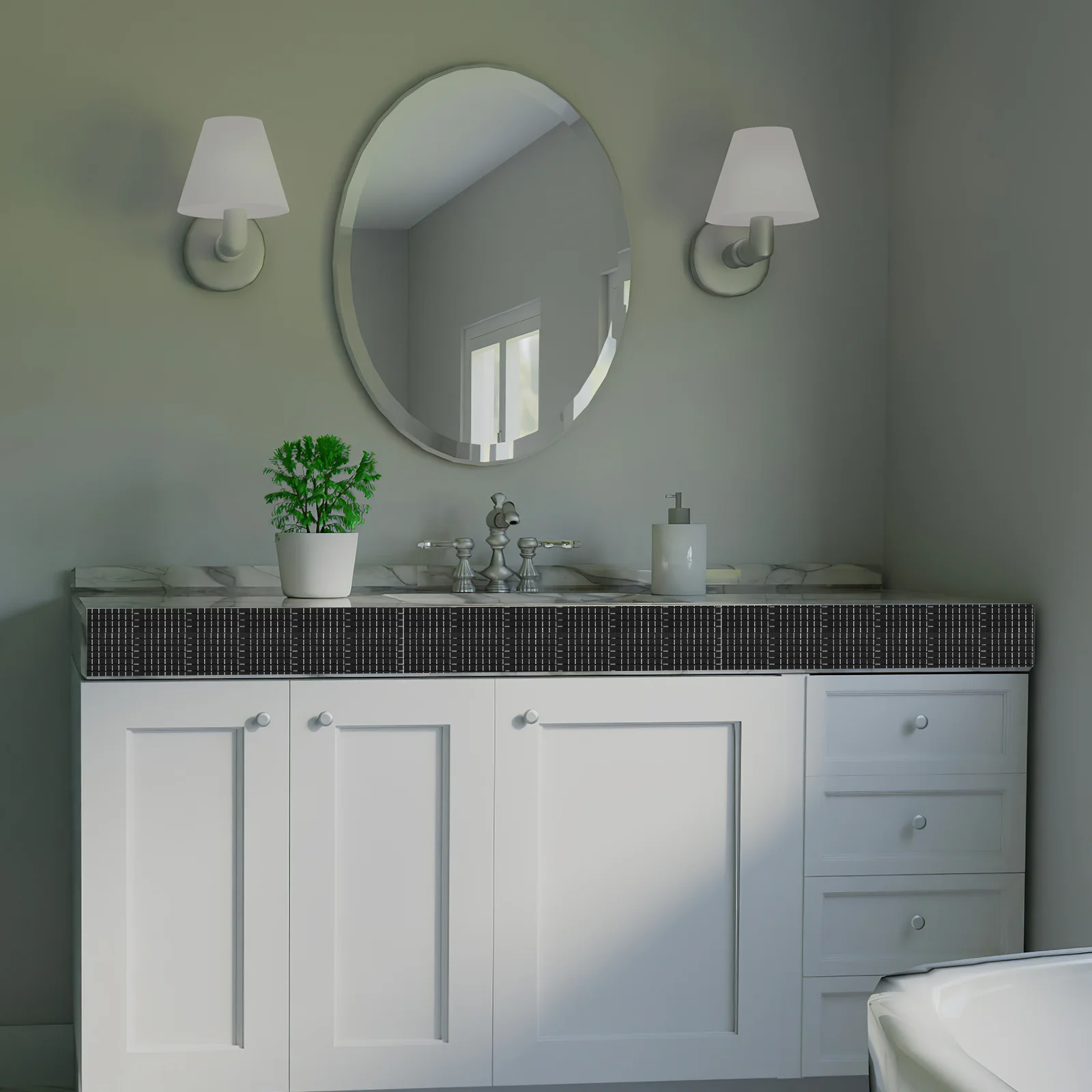 Самоклеящиеся мозаичные наклейки 12 рулонов