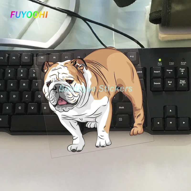 

FUYOOHI Boutique Stickers Pet Dog Vinyl Car Decal Waterproof Reflective Car Motorcycle Sticker PVC 13cm