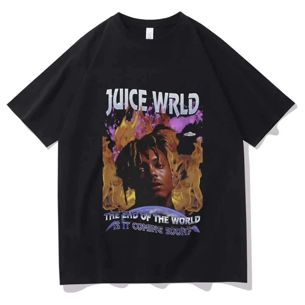 

Hip Hop New Rap Singer Juice WRLD Print Tshirt Man Woman Fashion Casual Tee Shirt Oversized T-shirt Mens Quality Cotton T Shirts