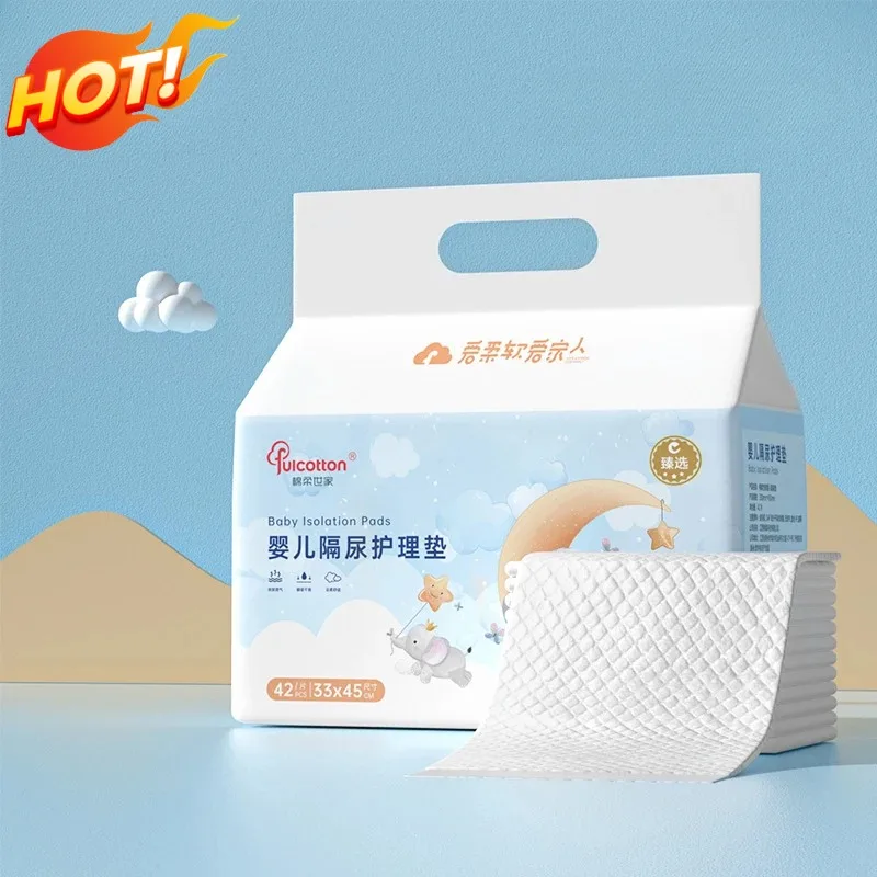 Fulcotton детский одноразовый подгузник Pad 42 шт. 33*45 см Не впитывающий с обратным