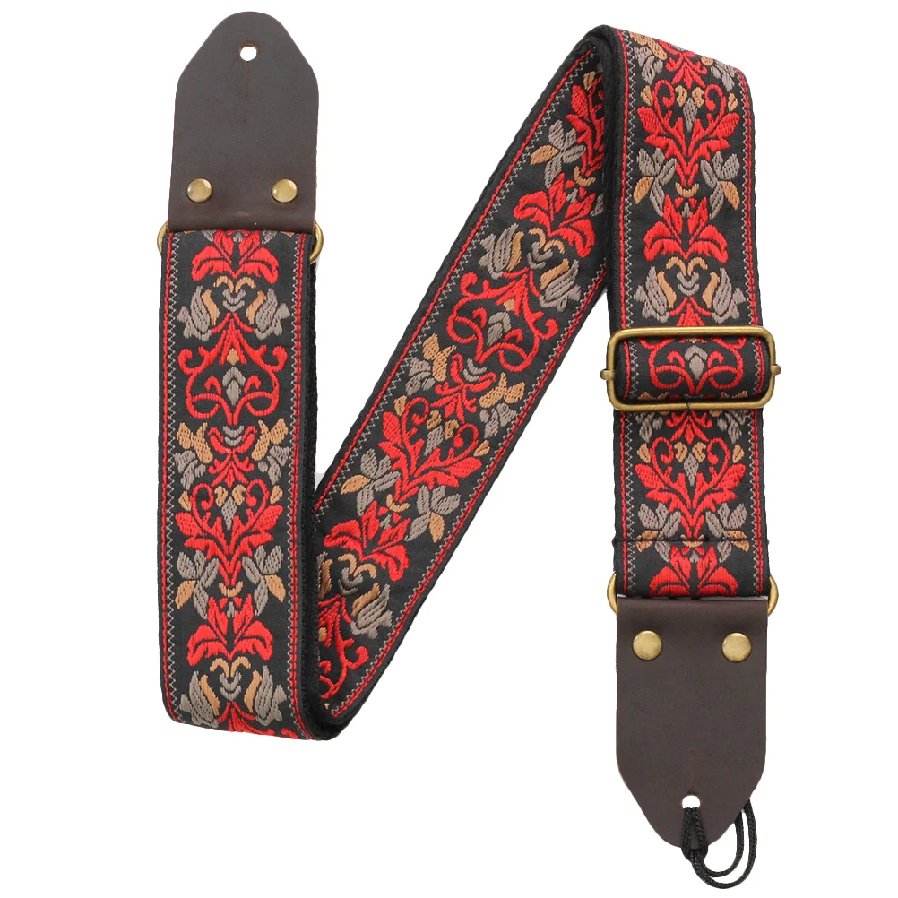 

Embroidered Guitar Strap Replacement Part Nylon Watch Band Use Shoulder Decor Holding