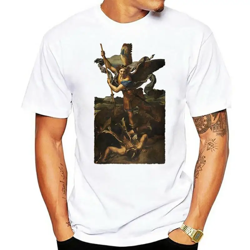 

Лето 2022, футболка с изображением святого Майкла санкта, Майкла арментированного цвета, цвета хаки, все размеры, скидка от Трампа