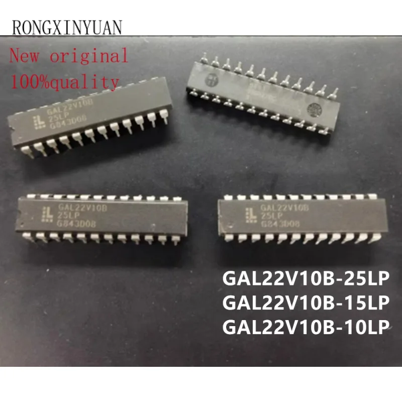 

10 шт., новинка 100%, GAL22V10B-25LP GAL22V10B-15LP GAL22V10B 22V10B, чипсет GAL22V10 DIP24