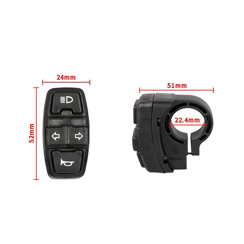 1 шт. 48 В/36 В электрический велосипед скутер фотопереключатель DK336 для мотоцикла