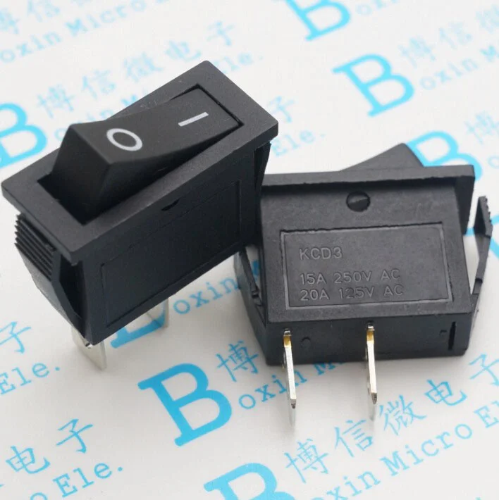 5 шт., переключатель, 2 контакта, 16 А/250 В 5 шт., переключатель, 2 контакта, 16 А/250 В