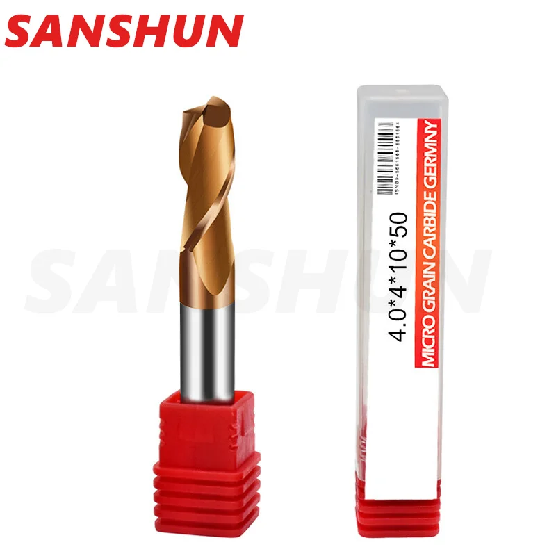 2,0x6x4Dx50 Фреза с ЧПУ, 2 фрезы, карбид вольфрамовой стали, плоские боты, концевые фрезы с ЧПУ, механические режущие инструменты