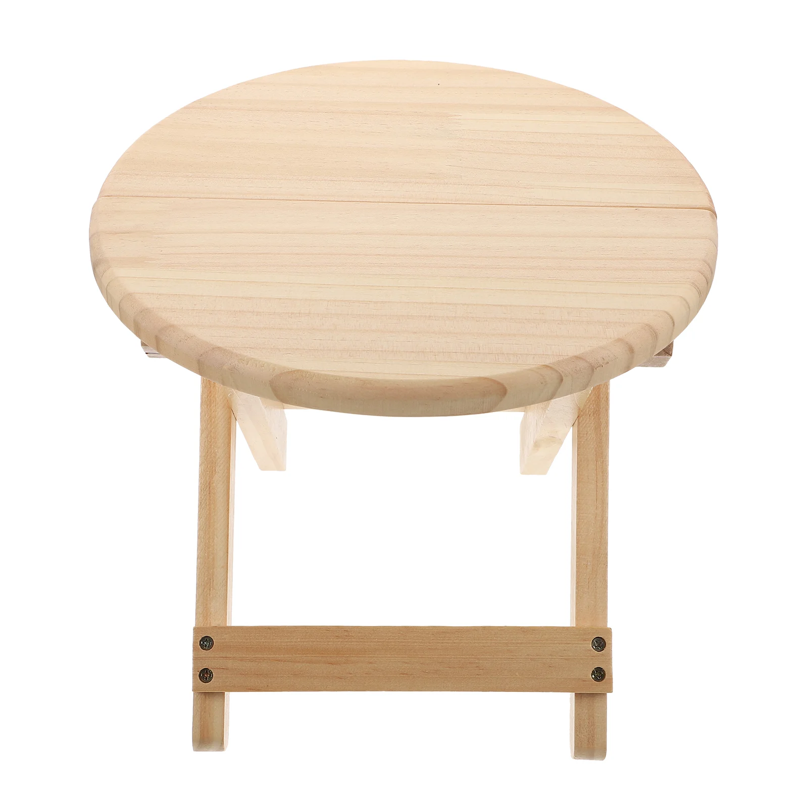 1 шт. деревянный круглый складной стул для смены обуви |