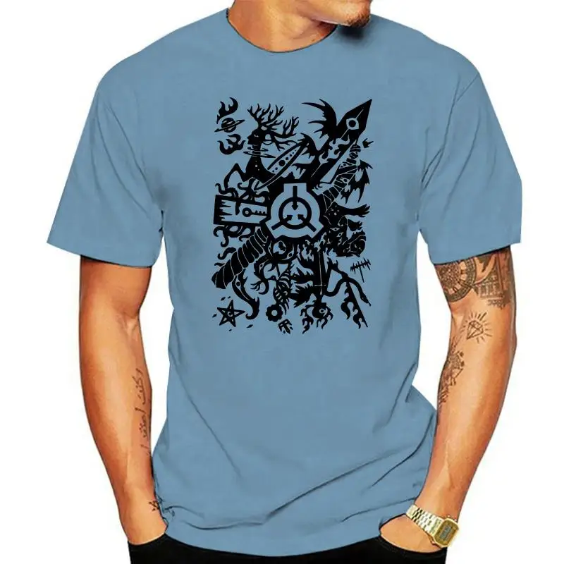 

Different Colours High Quality Short Sleeve Men Top Tee shirt Scp Foundation Crew Neck T Shirt hip hop Printed T-Shirt