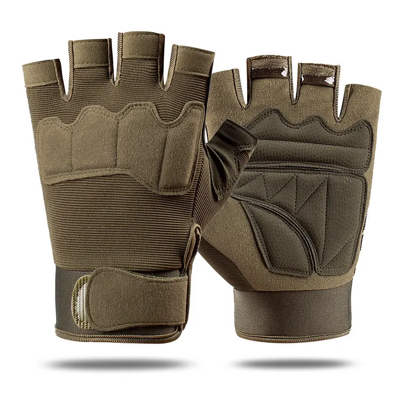 Outdoor Sports Tactical Gloves Men's And Women's Half-finger Non-slip Anti-cutting Riding