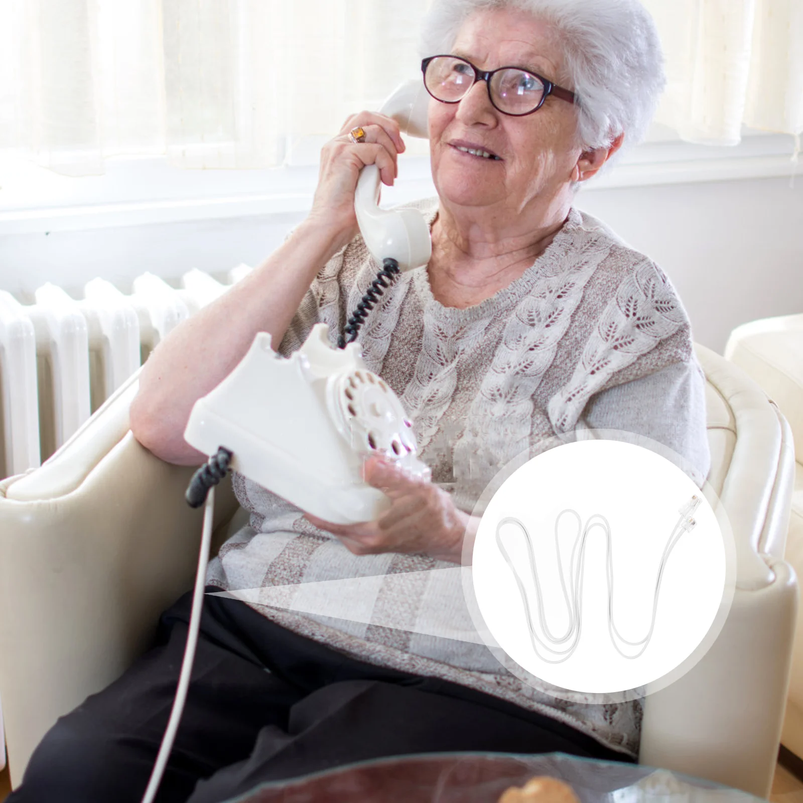 Модульный штекер телефонной линии соединительный кабель RJ с кристаллической