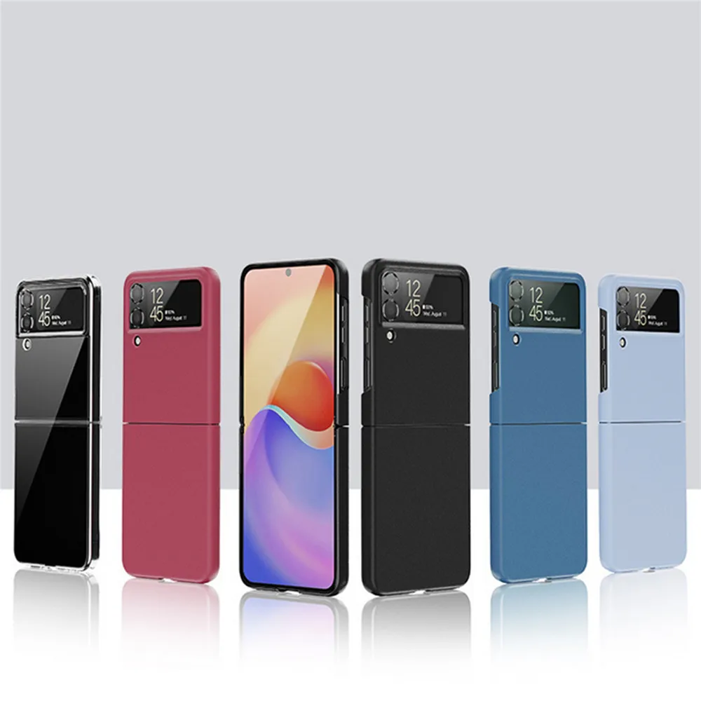 

Ultra-slim Phone Case PC Hard Back Cover Shockproof Protective Phone Shell for Samsung Galaxy Z Flip 4 Phone Accessories