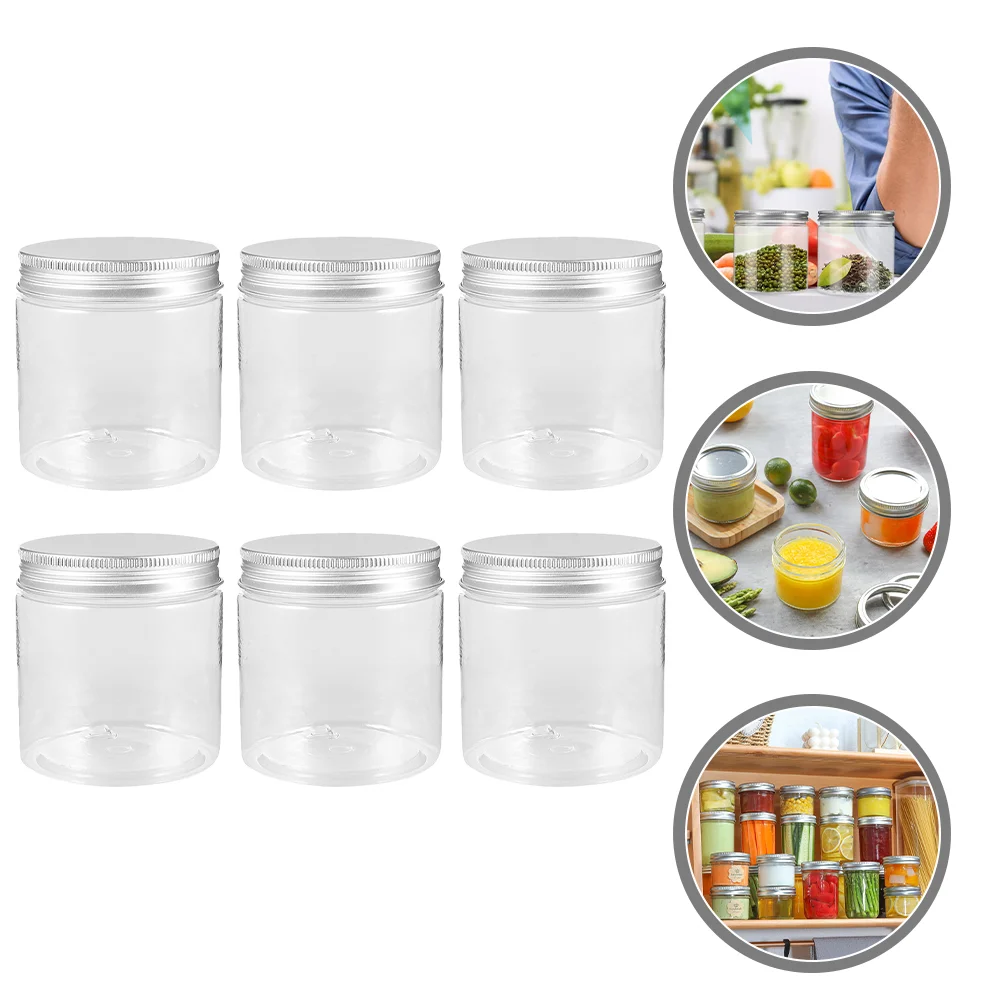 

Aluminum Lid Mason Jars Food Storage Glass Container Yogurt Canning Portable Lids Mini Baby Containers Travel Bottle Pot