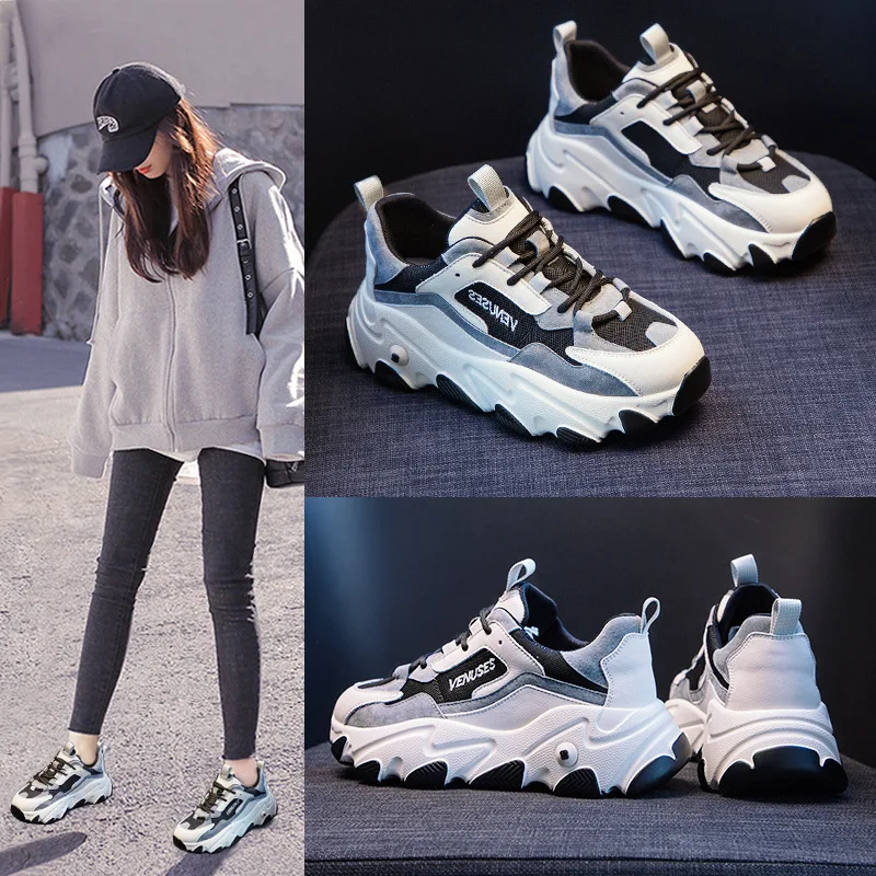 

Pop shoes INS fashion with new casual women's shoes spring and autumn burst style sneakers