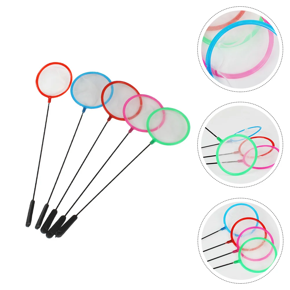 

5pcs Practical Fishing Net Fish Network Fish Tank Accessory (Random Color)