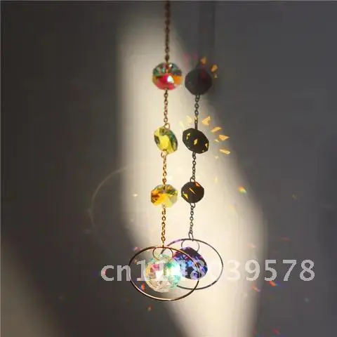 Хрустальная подвеска ветряные колокольчики Солнце Луна Ловец Солнца Радуга Chaser