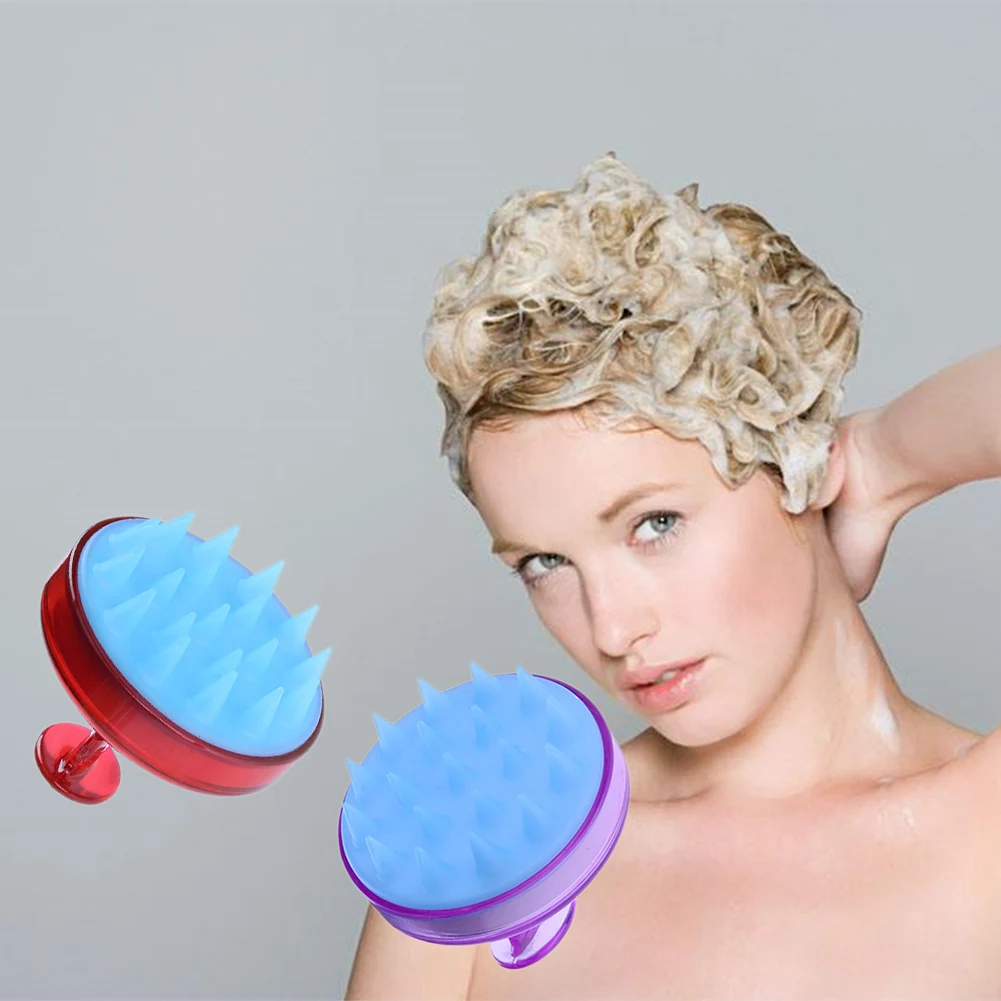 

Silicone Head Shampoo Scalp Massage Brush Hair Washing Scalp Cleanse Comb