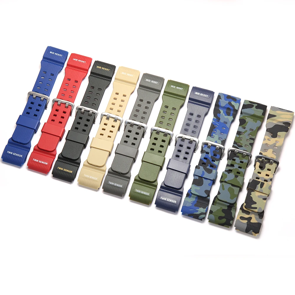 Фото Ремешок из смолы подходит для Casio G-shock брызговик GG1000 GWG100 GSG100 мужские спортивные водонепроницаемые модифицированные аксессуары для часов №1