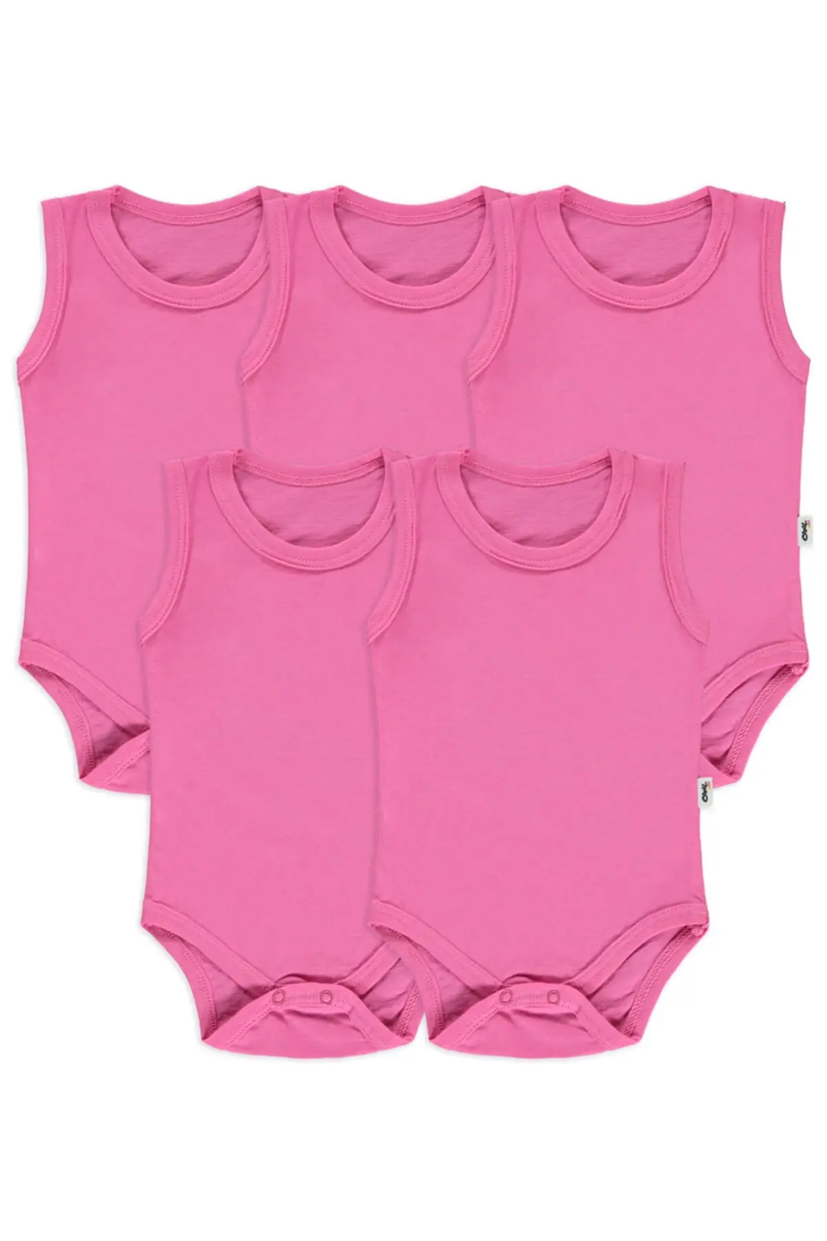 

Базовый однотонный велосипедный воротник из джерси с 5 защелками, темно-розовый