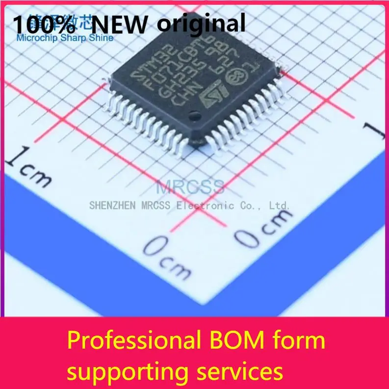 

MCU 32-Bit GP STM32F ARM Cortex M0 RISC 128kB Flash 48-Pin LQFP Tray - Trays STM32F071CBT6100% original
