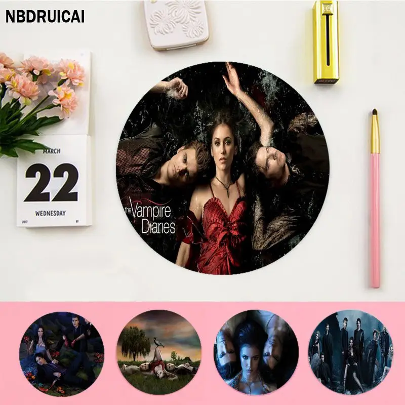 

The Vampire Diaries Stefan Damon Salvatore Small Round Big Promotion Table Mat Student Mousepad Pad Games Pad For Computer Table