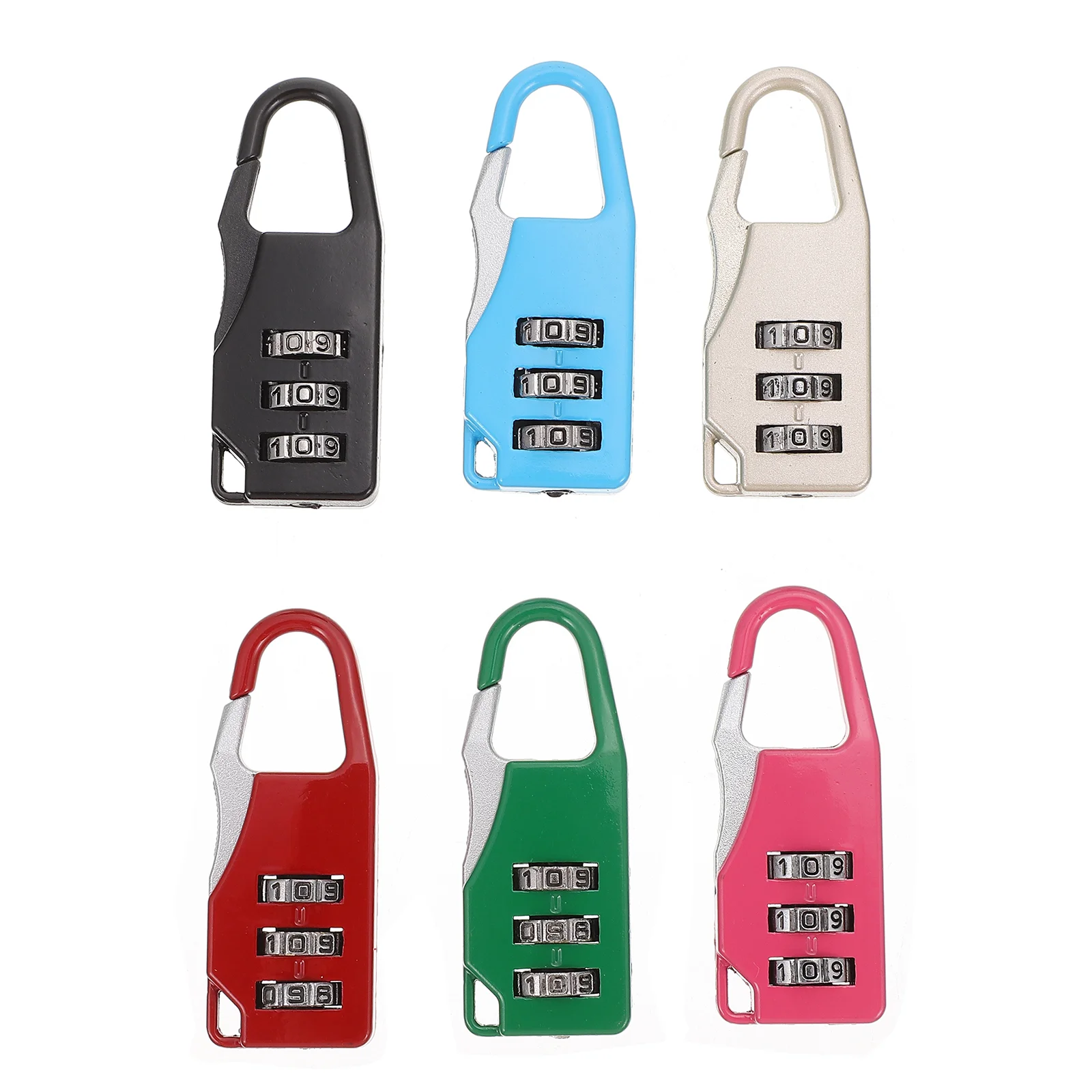 

Lock Padlock Locks Mini Digit Luggage Password Suitcase Locker Door Code Backpack Travel Household Portable Compact Padlocks