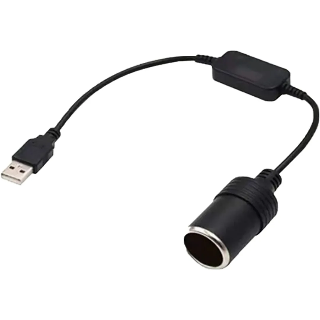 

Mayitr 1pc 5V-12V USB Cable Car Cigarette Lighter Socket Power Female Converter Adapter Cars Electronics Accessories