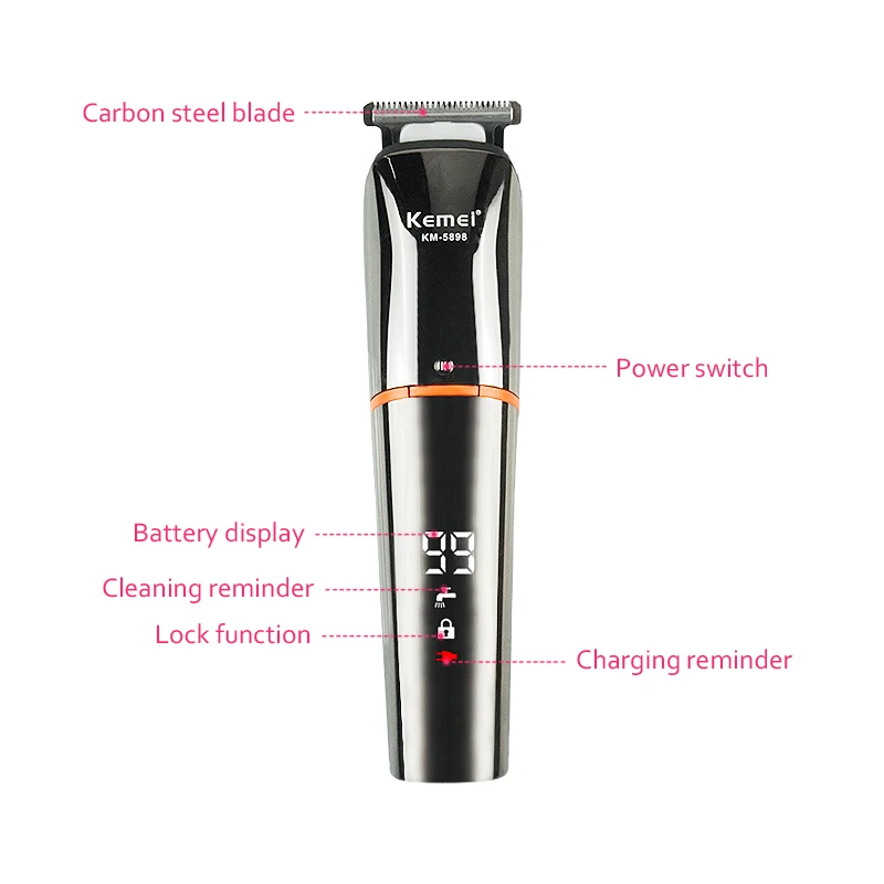 Многофункциональная электрическая машинка для стрижки волос Kemei Аккумуляторный