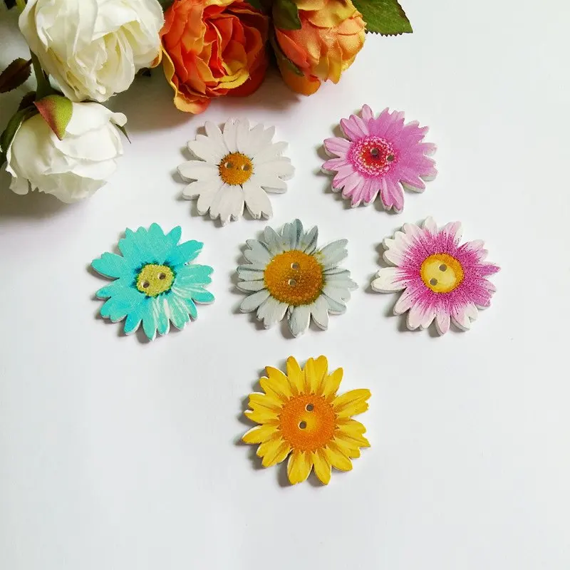 30 шт. деревянные пуговицы с двумя отверстиями 35 мм | Дом и сад