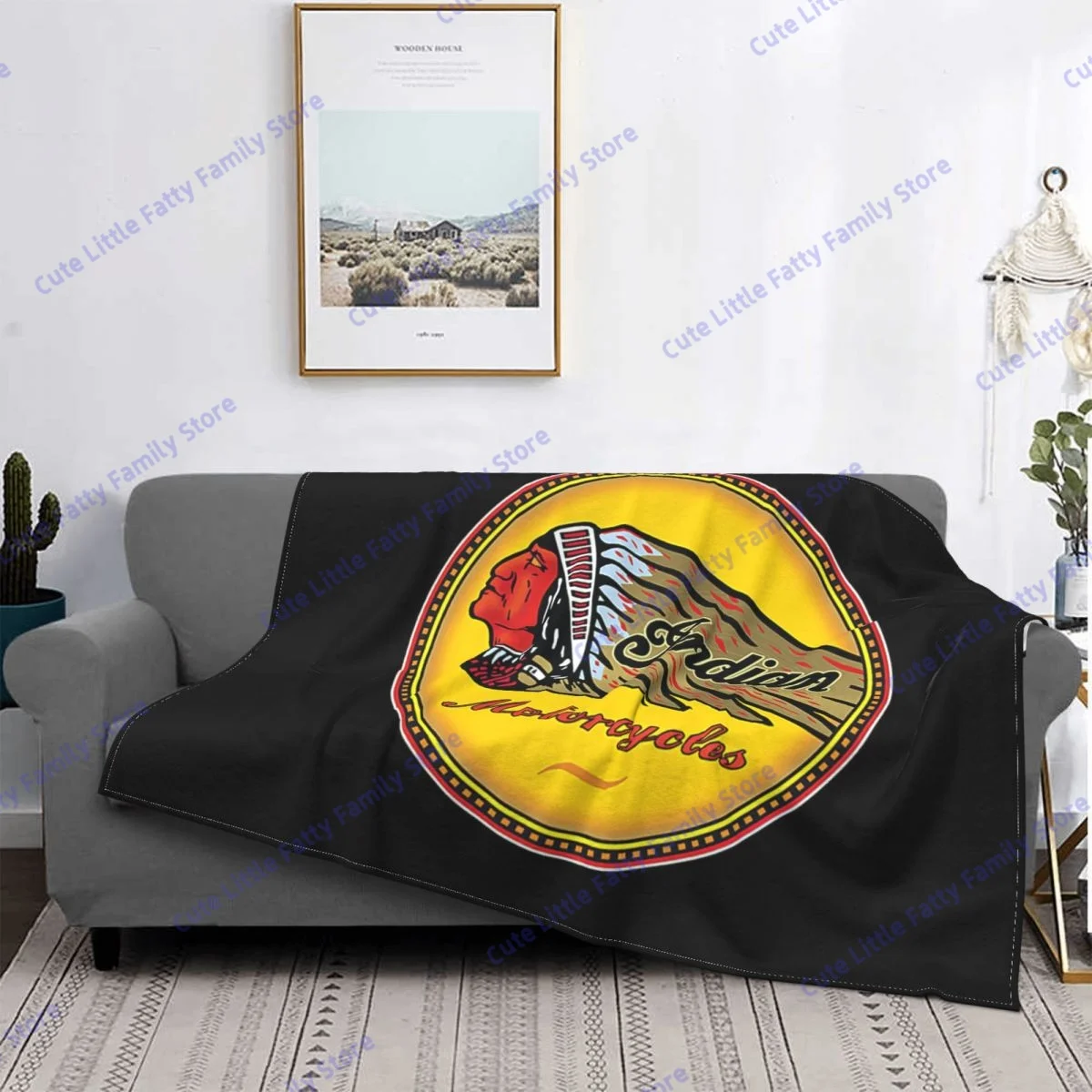 

3D Indian Moto (6) Printed Soft Plush Blanket,Flannel Blanket Throw Blanket for Living Room Bedroom Bed Sofa Picnic Kids