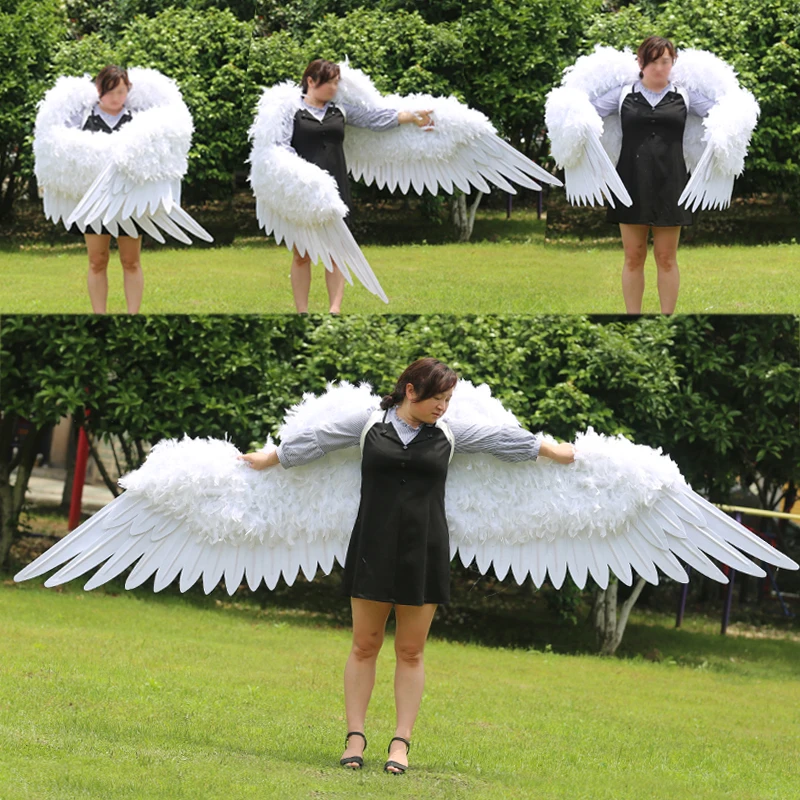 

Huge White Angel Feather Wing anime cosplay halloween costumes Party Props