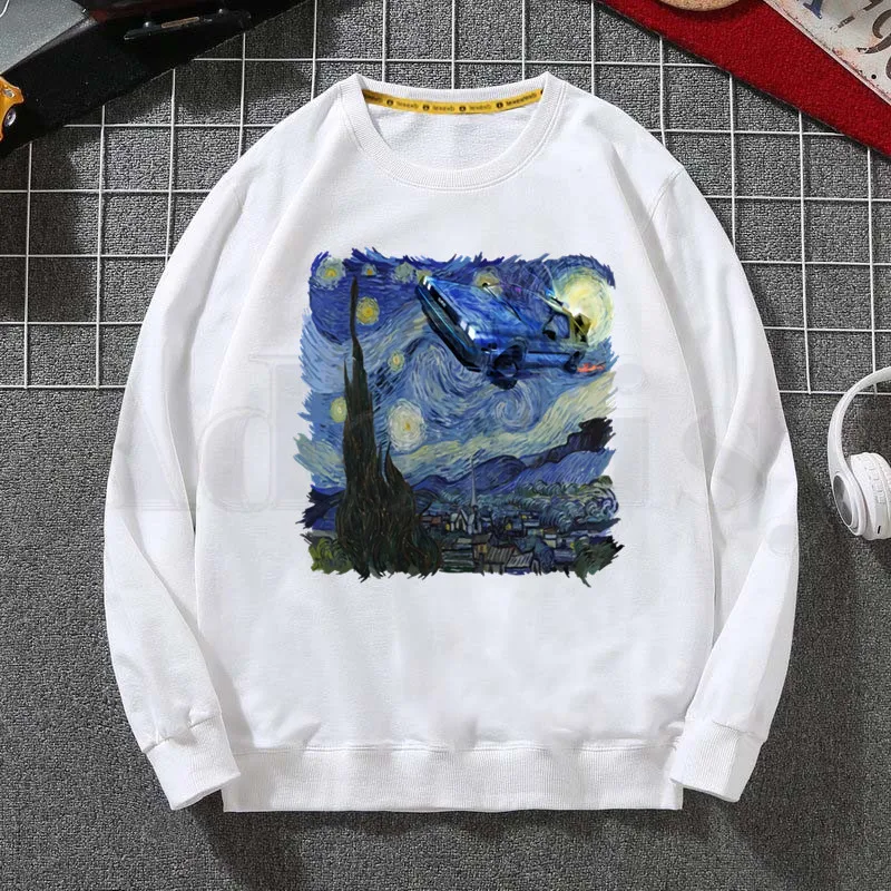 

Car Movie Series Back To The Future Hoodies Sweatshirts Men Woman White Color Autumn Winter Hip Hop Hoody Male Brand Casual Tops