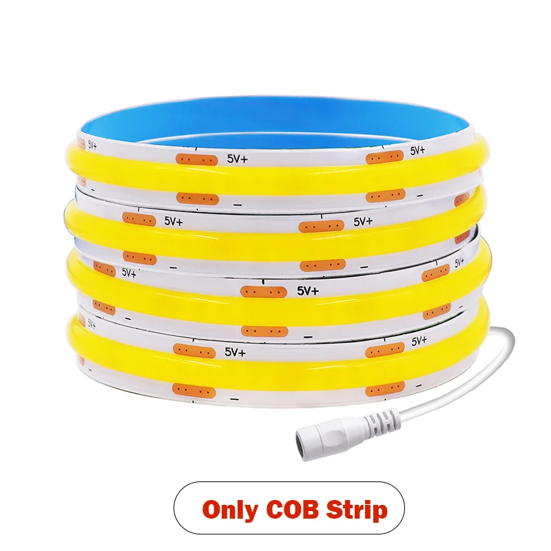 

TUYA WIFI COB Светодиодная лента USB DC5V 320 светодиодов/M Bluetooth APP Пульт дистанционного управления Линейное освещение высокой плотности для ТВ-зала Кухня Декор