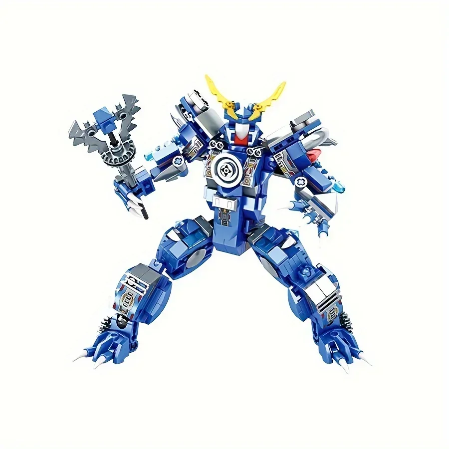 433 шт. сборочные строительные блоки механический рыцарь-динозавр 2 режима